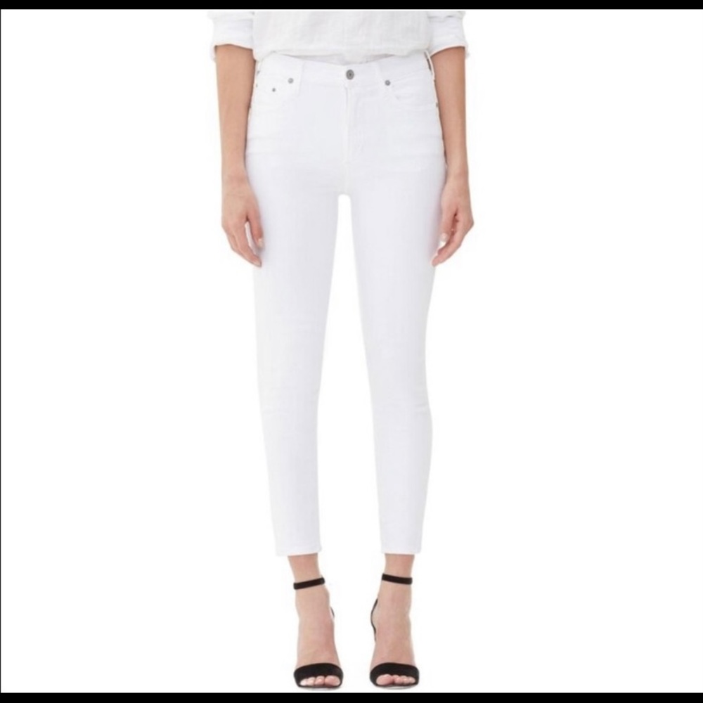 Rocket cropped high rise skinny jeans